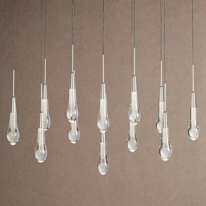 Soltaire Linear Chandelier - Raindrop Pendant Lighting