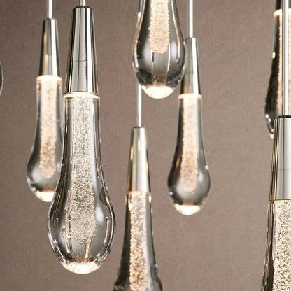 Soltaire Linear Chandelier - Raindrop Pendant Lighting