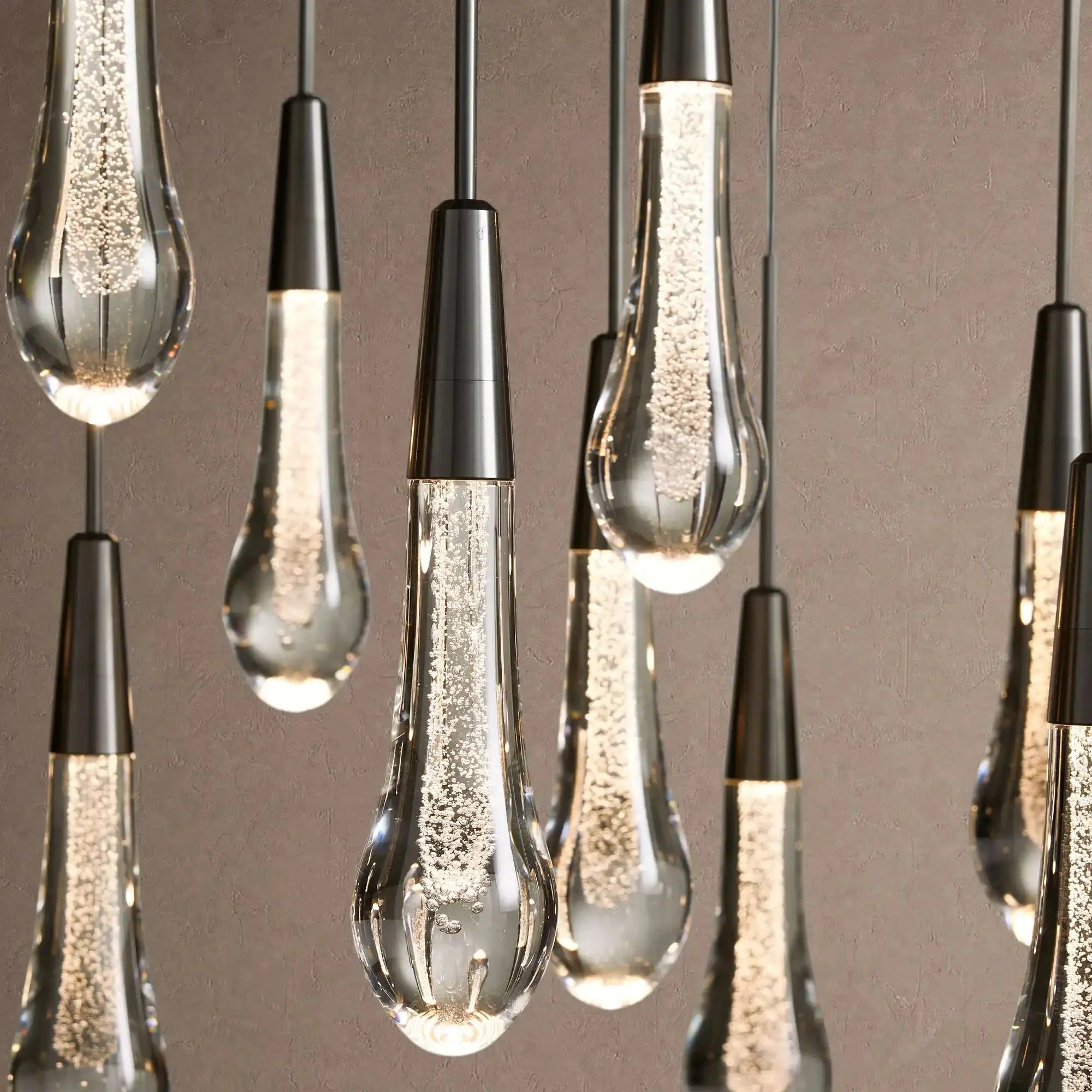 Soltaire Linear Chandelier - Raindrop Pendant Lighting