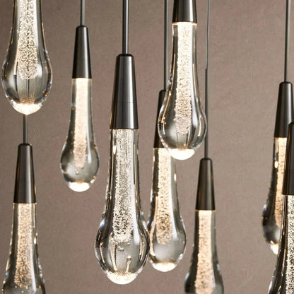 Soltaire Linear Chandelier - Raindrop Pendant Lighting