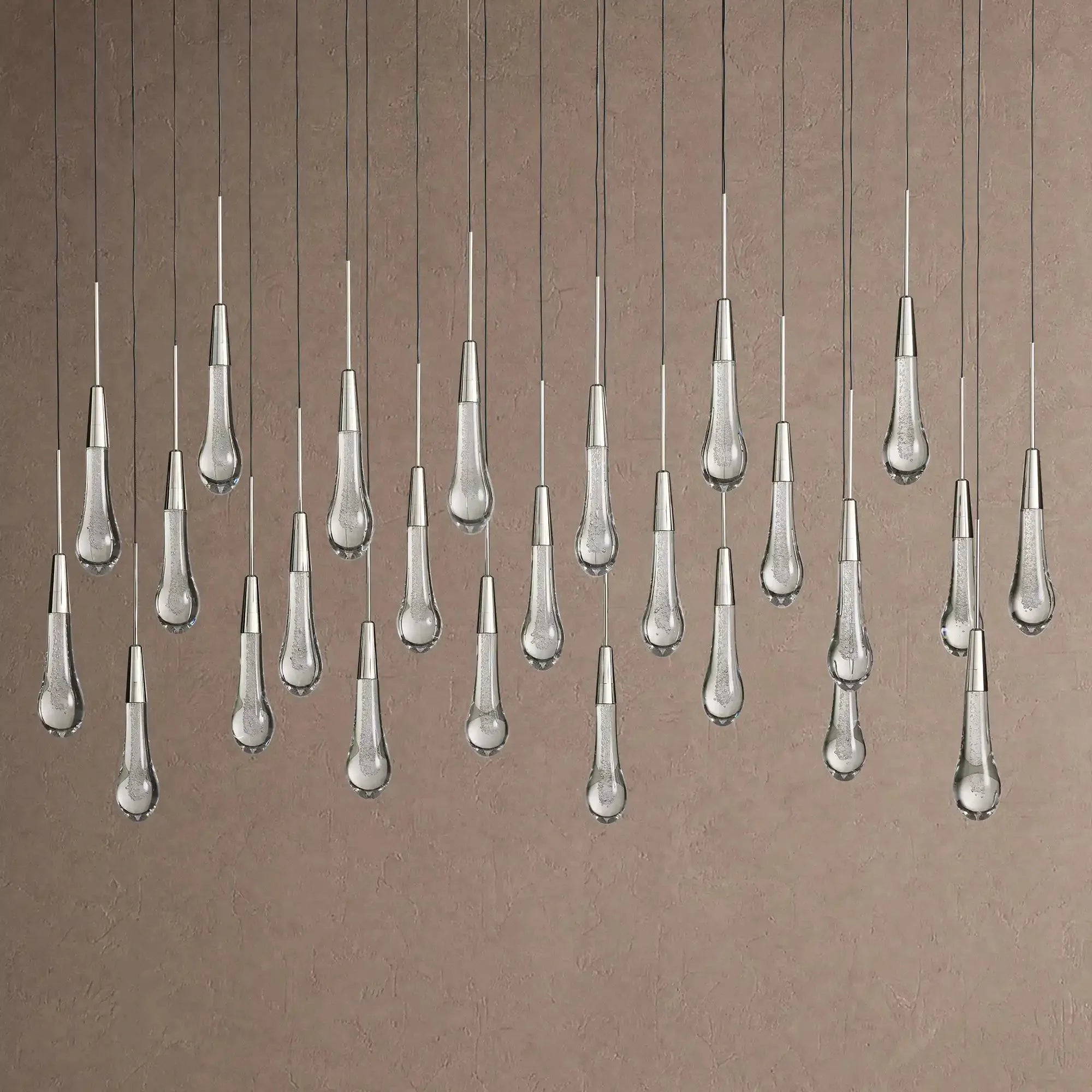 Soltaire Linear Chandelier - Raindrop Pendant Lighting