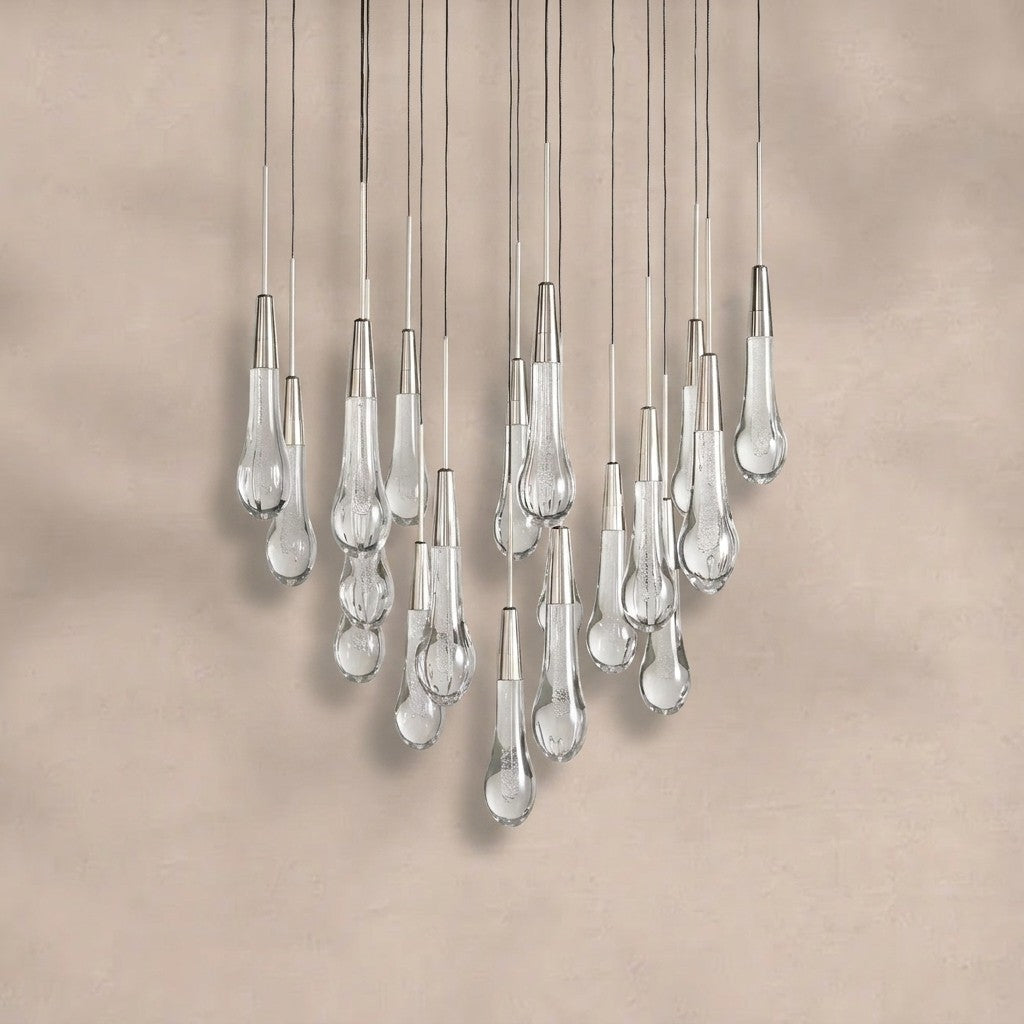 Soltaire Round Chandelier 17" 24" 36“ 58“