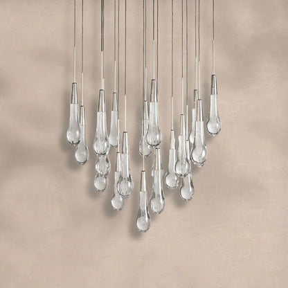 Soltaire Round Chandelier 17" 24" 36“ 58“