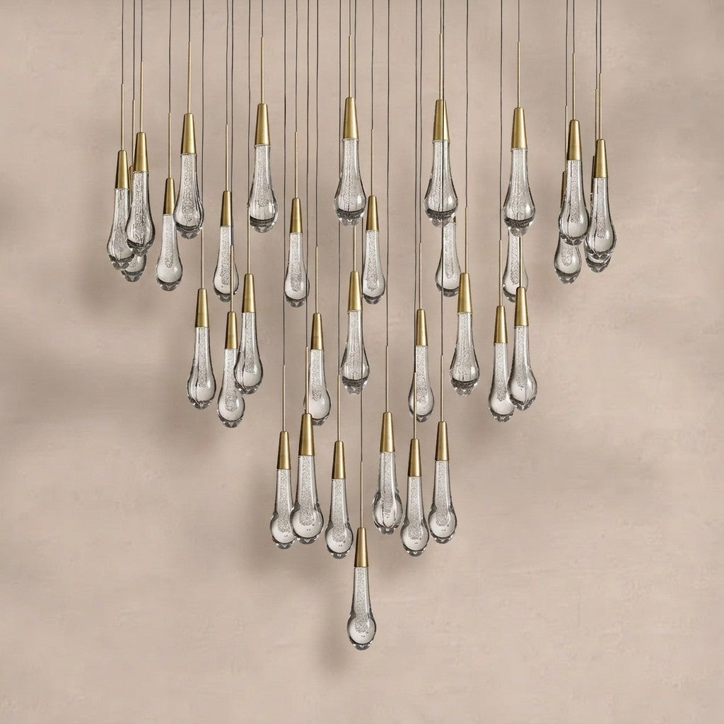 Soltaire Round Chandelier 17" 24" 36“ 58“