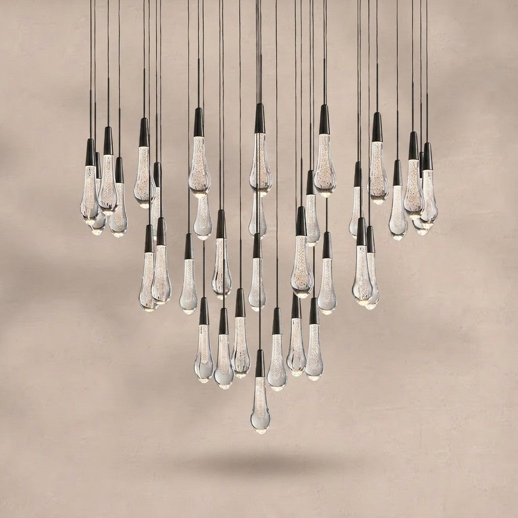 Soltaire Round Chandelier 17" 24" 36“ 58“