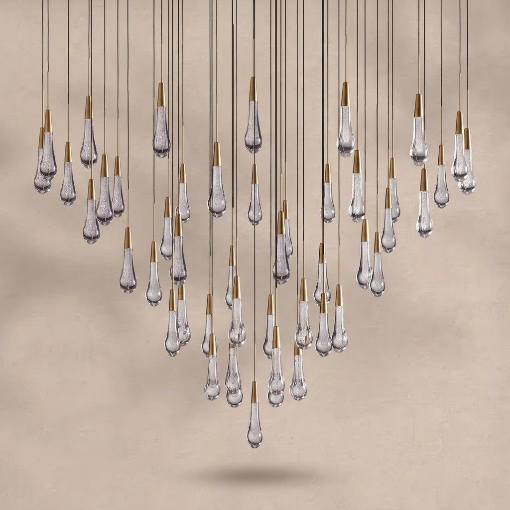 Soltaire Round Chandelier 17" 24" 36“ 58“