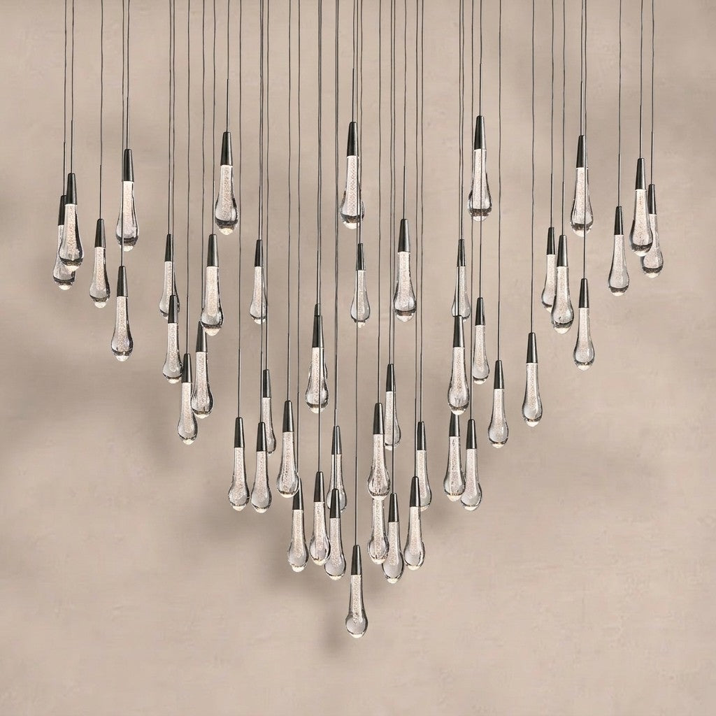 Soltaire Round Chandelier 17" 24" 36“ 58“