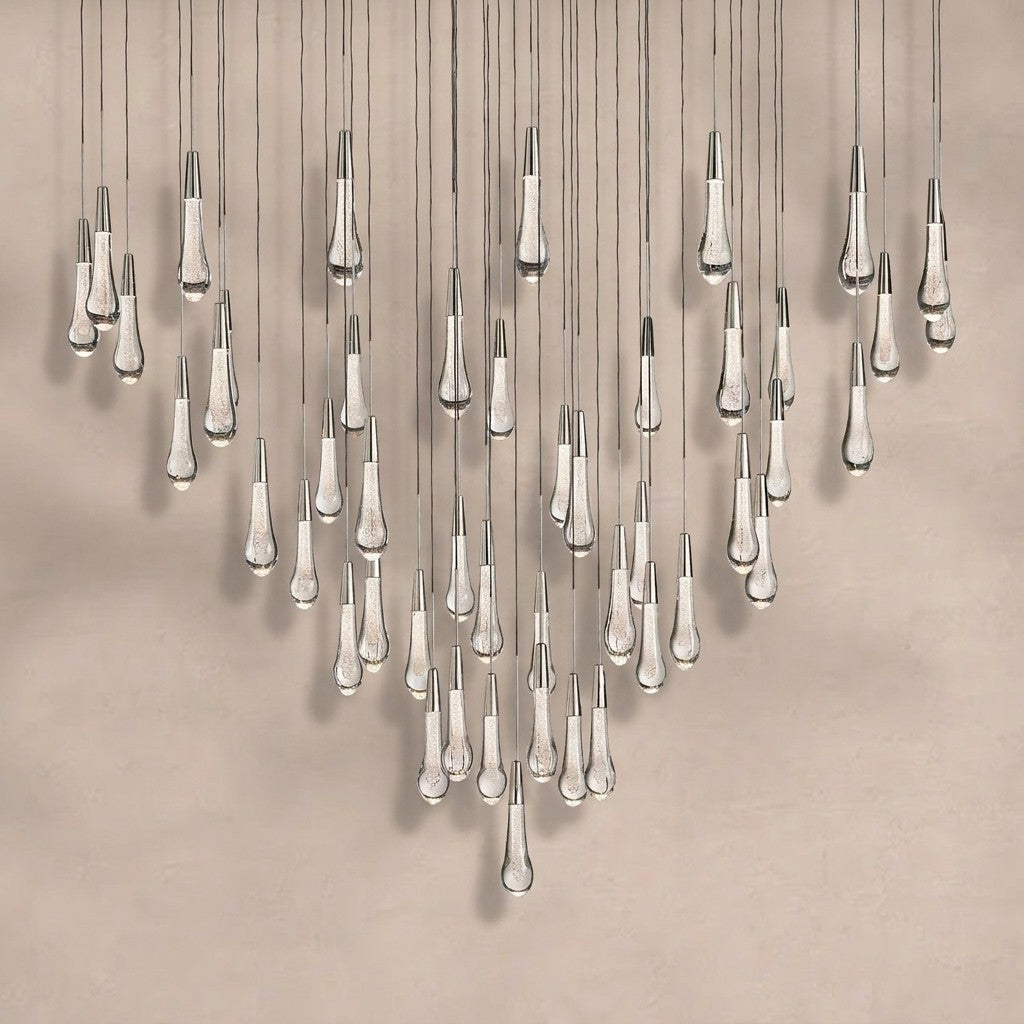 Soltaire Round Chandelier 17" 24" 36“ 58“