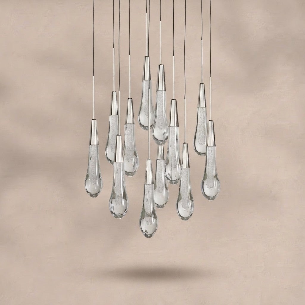Soltaire Round Chandelier 17" 24" 36“ 58“