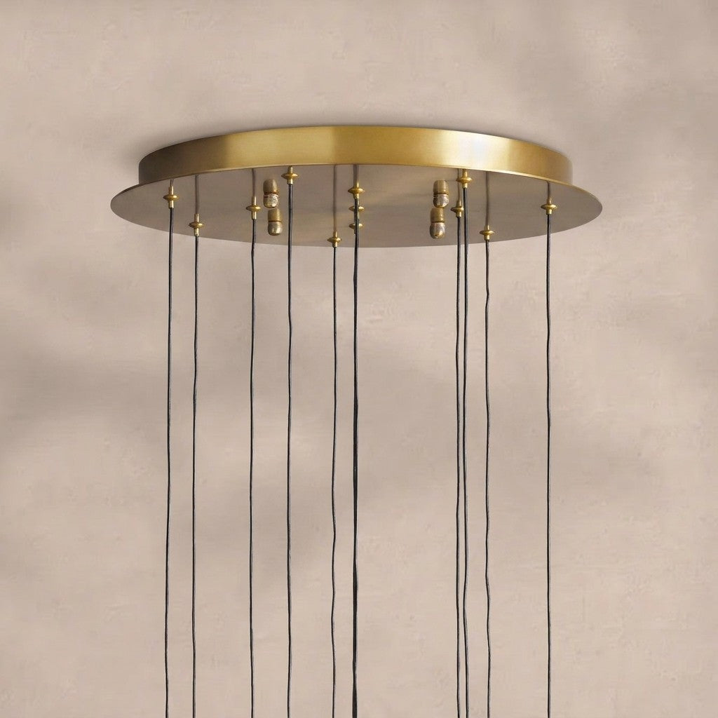 Soltaire Round Chandelier 17" 24" 36“ 58“