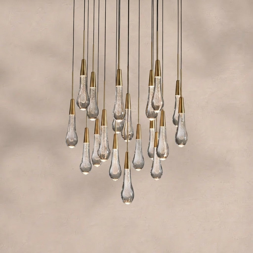 Soltaire Round Chandelier 17" 24" 36“ 58“