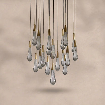 Soltaire Round Chandelier 17" 24" 36“ 58“
