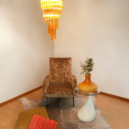 Spiral Prism Glass Chandelier