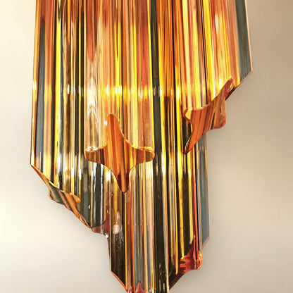 Spiral Prism Glass Chandelier