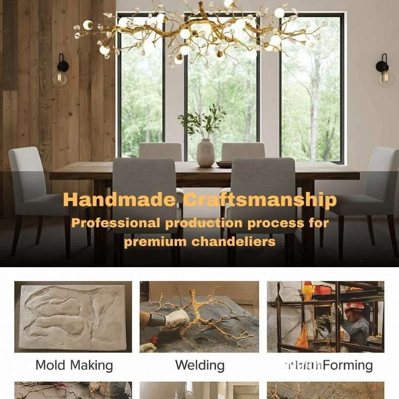 Orgi Statement Linear Branch Chandelier