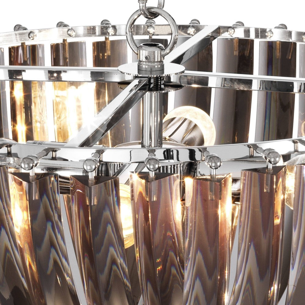 Frostina Lucite Loop Chandelier