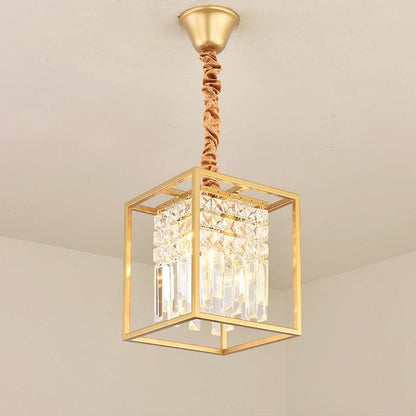 Deniselamp® Square Crystal Hanging LED Pendant Light