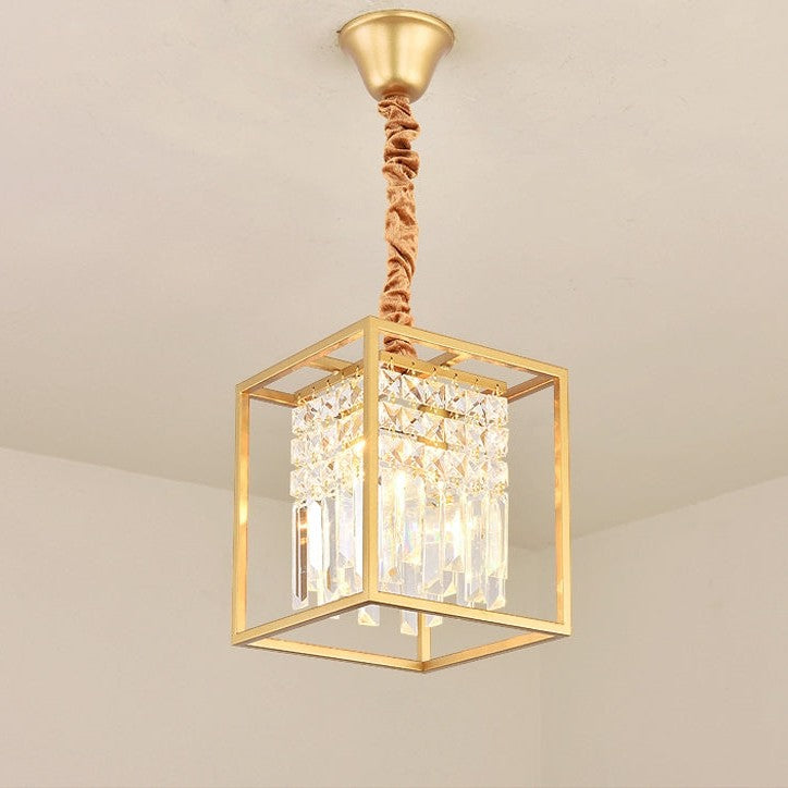 Deniselamp® Square Crystal Hanging LED Pendant Light