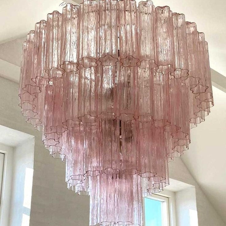 Modern Art Design 3/4/5/7-Tier Hand-blown Glass Tiered Chandelier