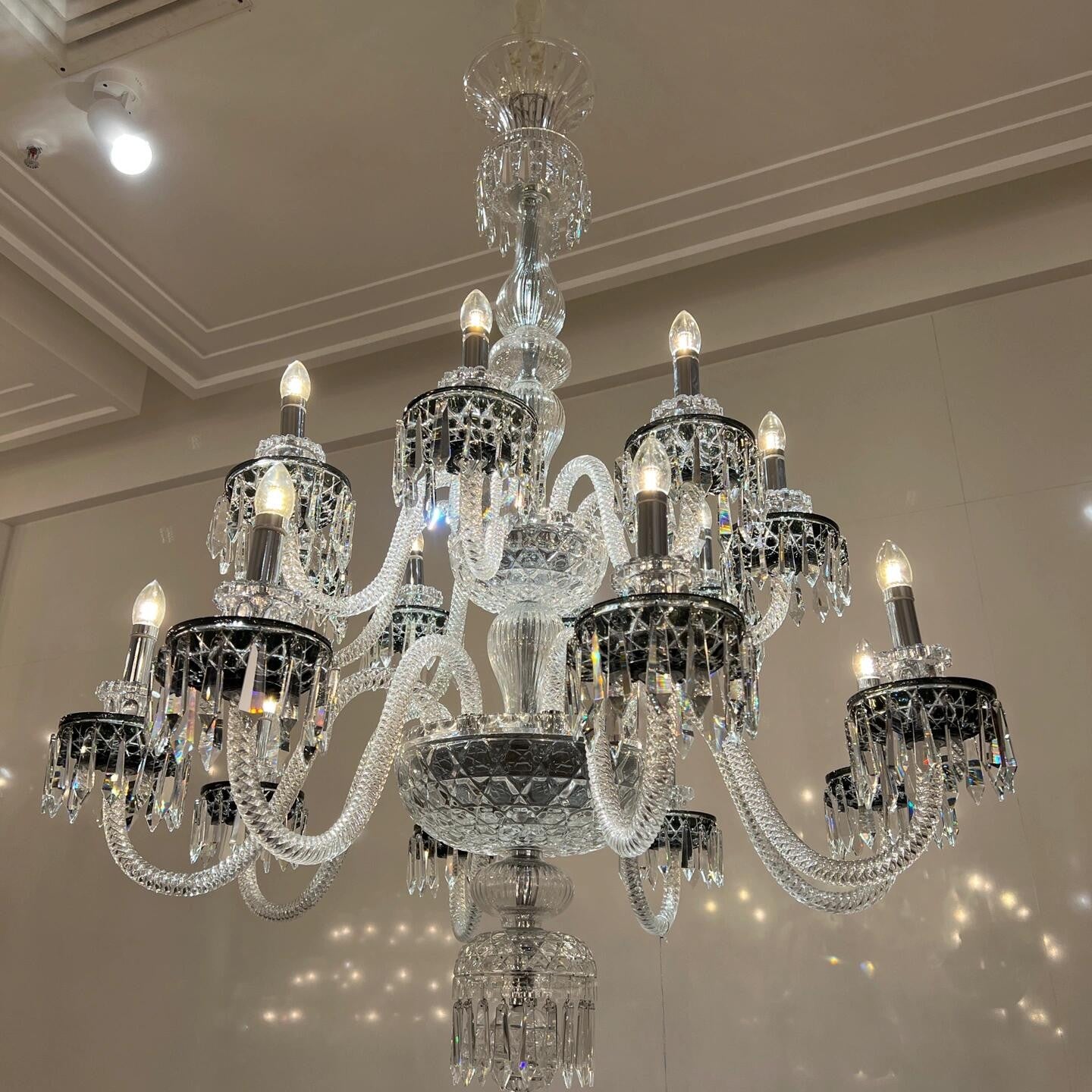 Elegant Crystal Chandelier in Italian Style for Bedroom and Living Room