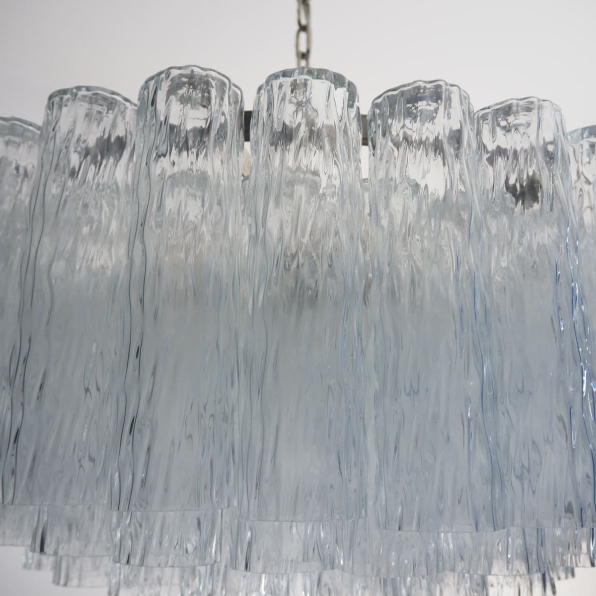 Murano Chandelier – 101 Tuber – Textured – Transparent