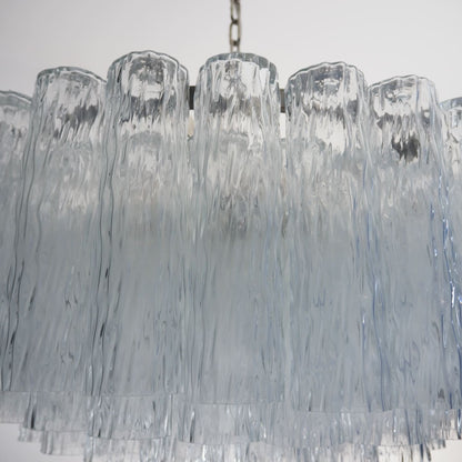 Murano Chandelier – 101 Tuber – Textured – Transparent