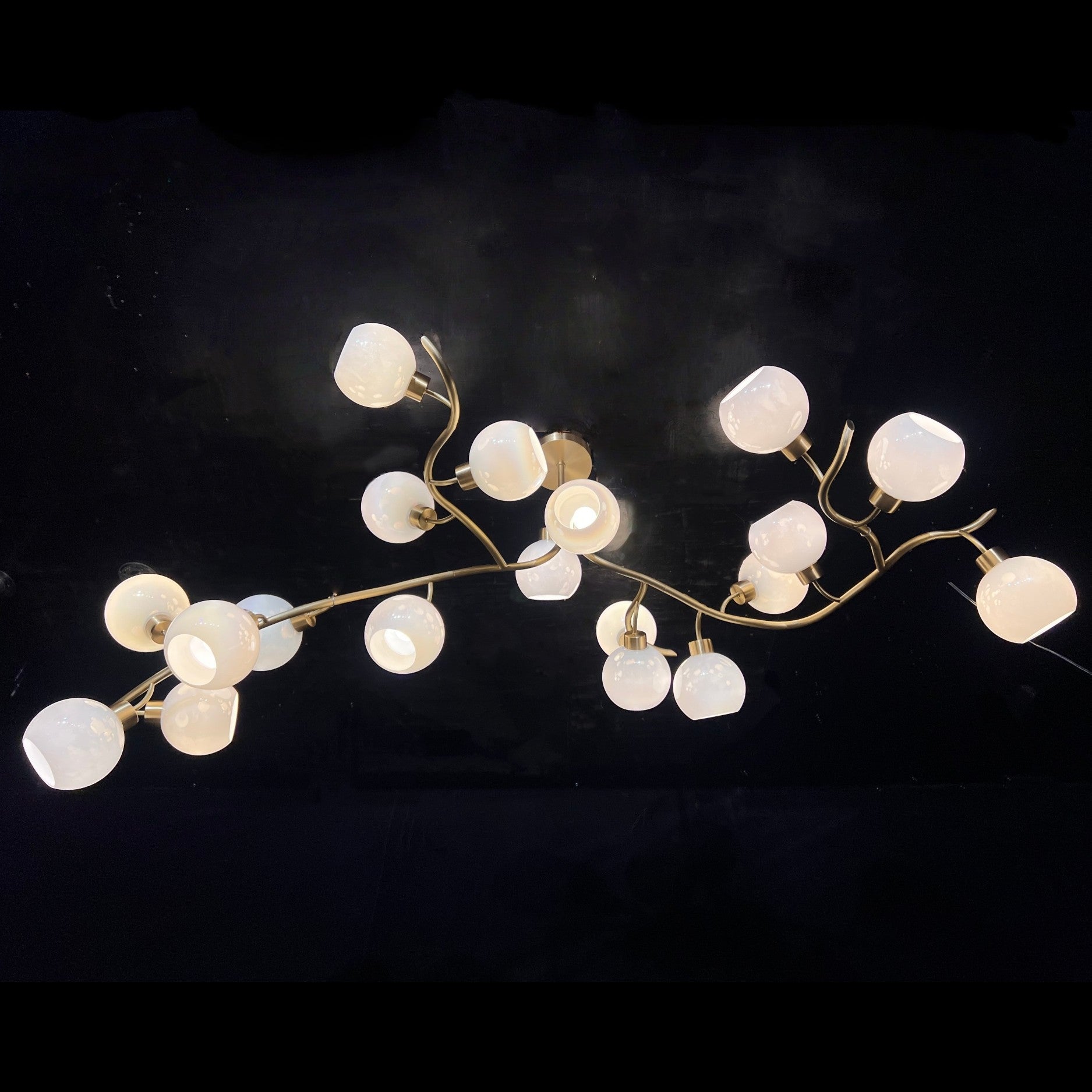 Modern Hand-blown Glass Globes Branch Chandelier for Living/Dining Room/Kitchen Island