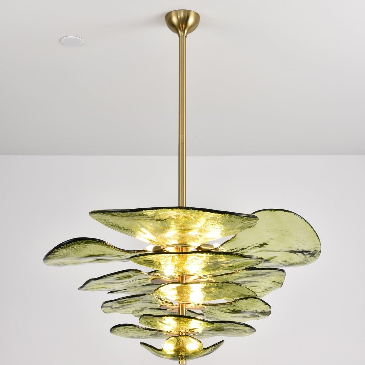 Petals Gold Murano Chandelier