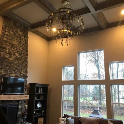 Retro-Inspired Metal Pendant Light Chandelier for Living Room/Bedroom/Staircase/Villa