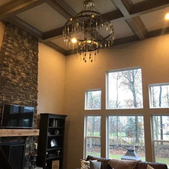 Retro-Inspired Metal Pendant Light Chandelier for Living Room/Bedroom/Staircase/Villa