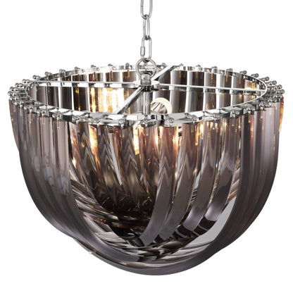 Frostina Lucite Loop Chandelier