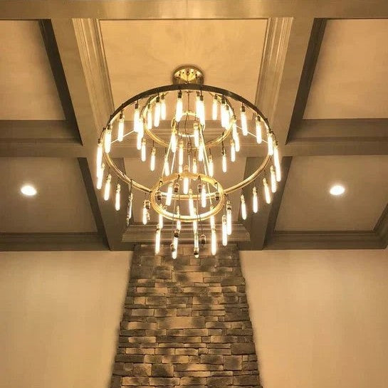 Retro-Inspired Metal Pendant Light Chandelier for Living Room/Bedroom/Staircase/Villa