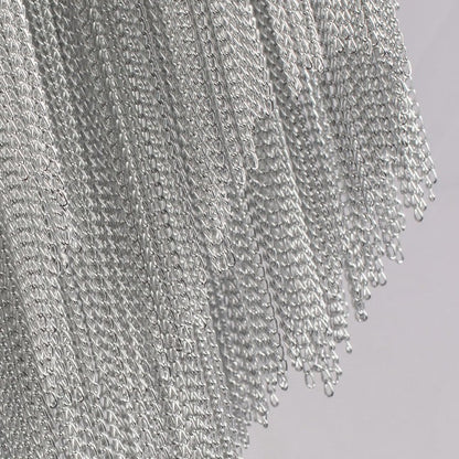 Tassel chandelier Silver 6/8 Lights