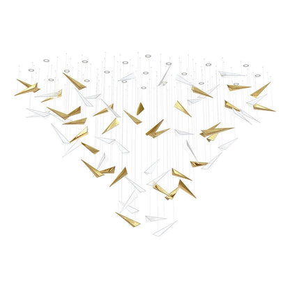 Galaxy Breeze Meteor Shower Crystal Spiral Chandelier