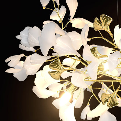 Gingko Ceramic Branch Chandelier Z