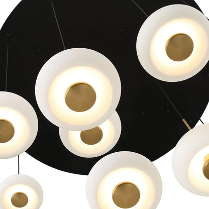 Lanterns 9 Light Round LED Chandelier