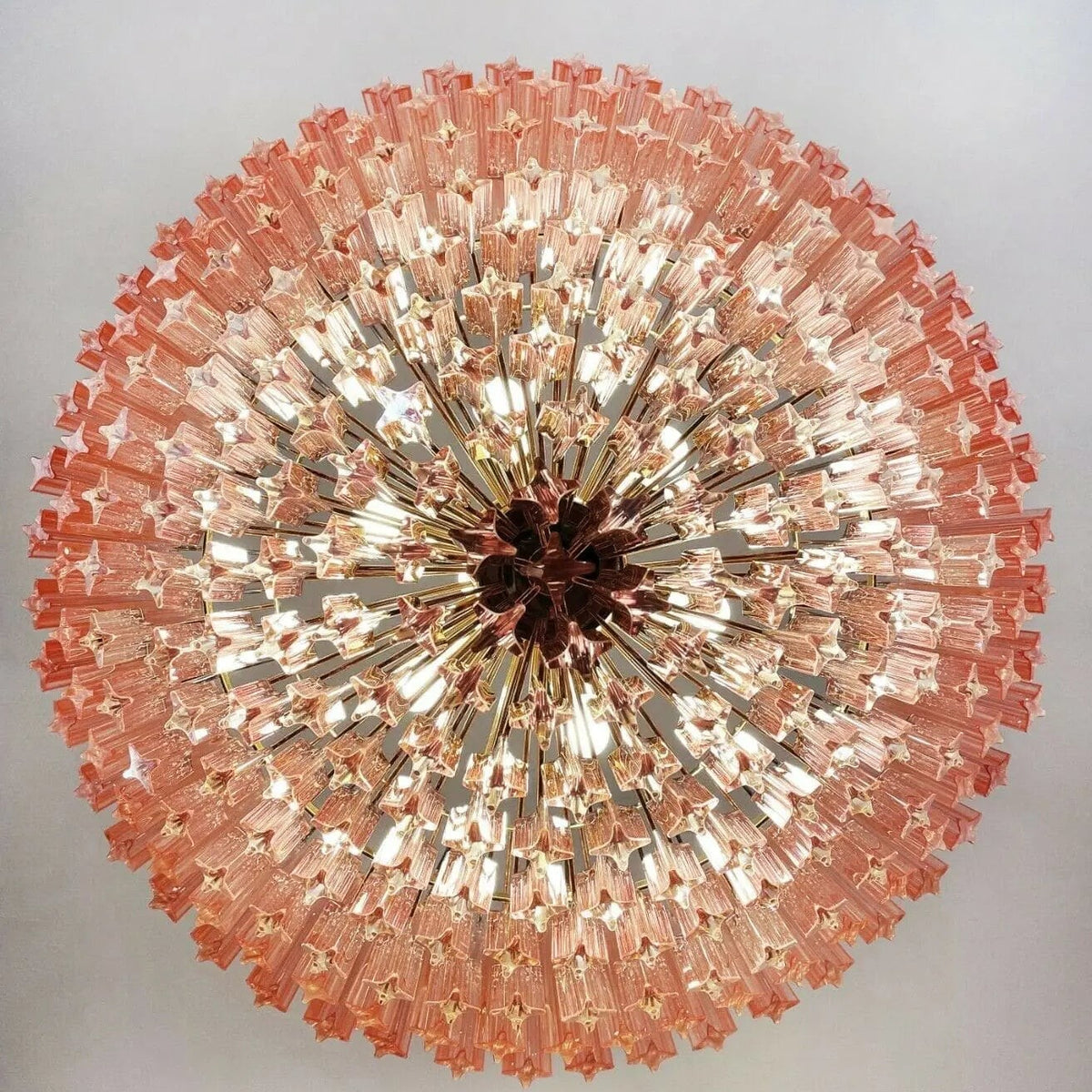 Murano Chandelier – 265 prisms – Pink