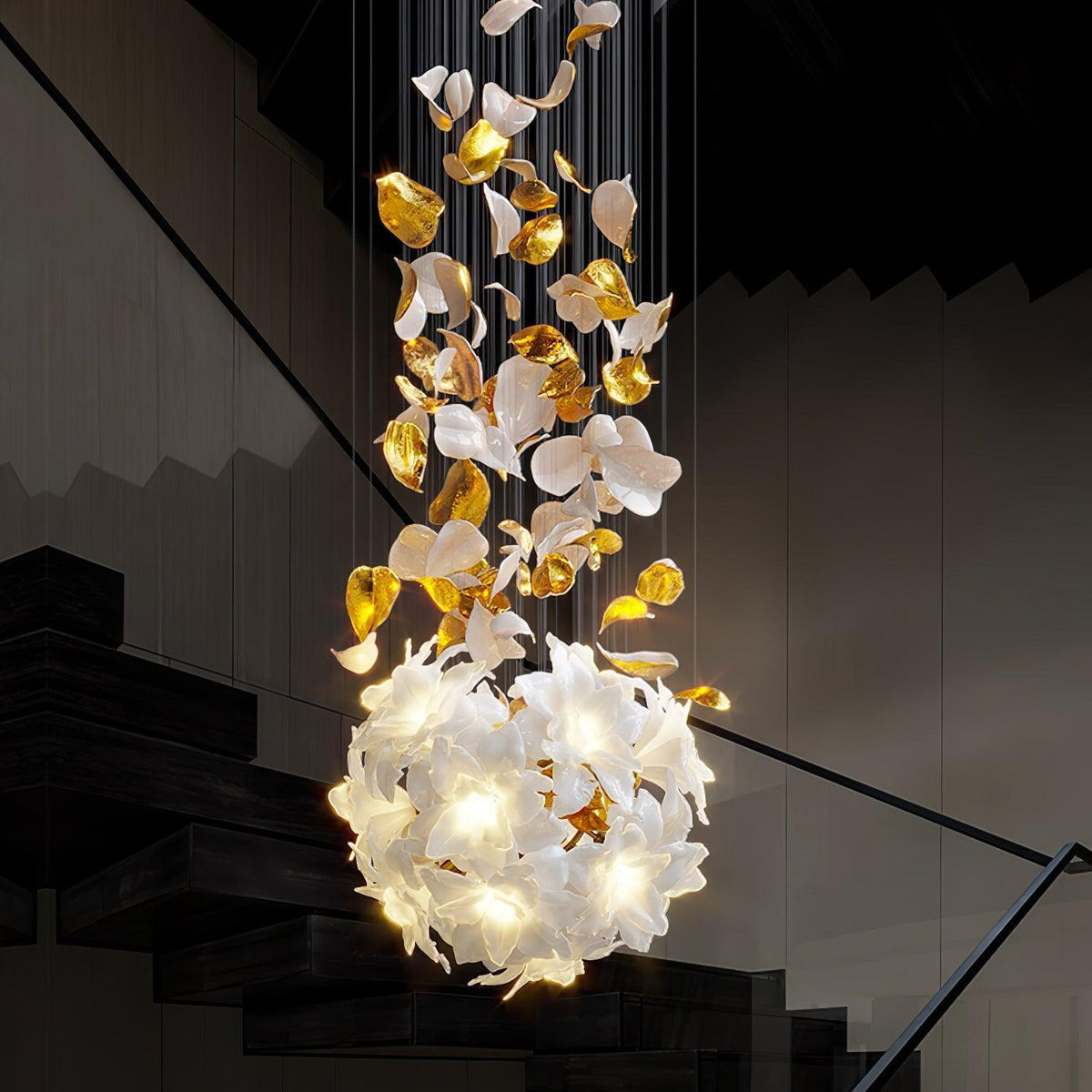 Flying Flowers Fluttering Chandelier