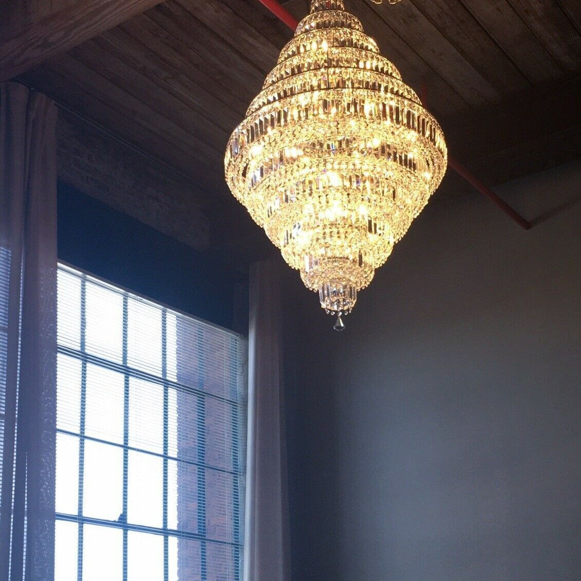 Chrome/ Silver/ Gold Extra Large Chandelier For Foyer Living Room Staircase Crystal Ceiling Lighting Fixture