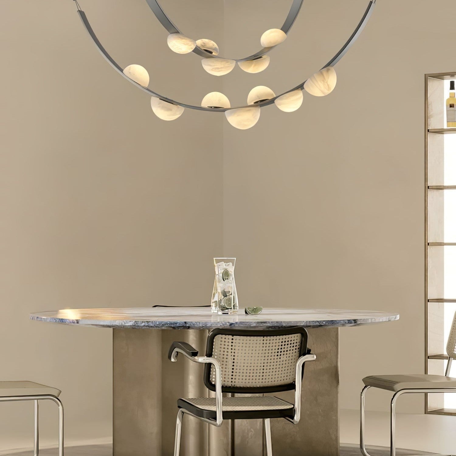 Dew Drops Alabaster Chandelier