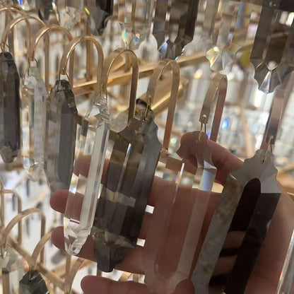 Luxury Multi-tiered Honeycomb Crystal Chandelier for High Ceiling