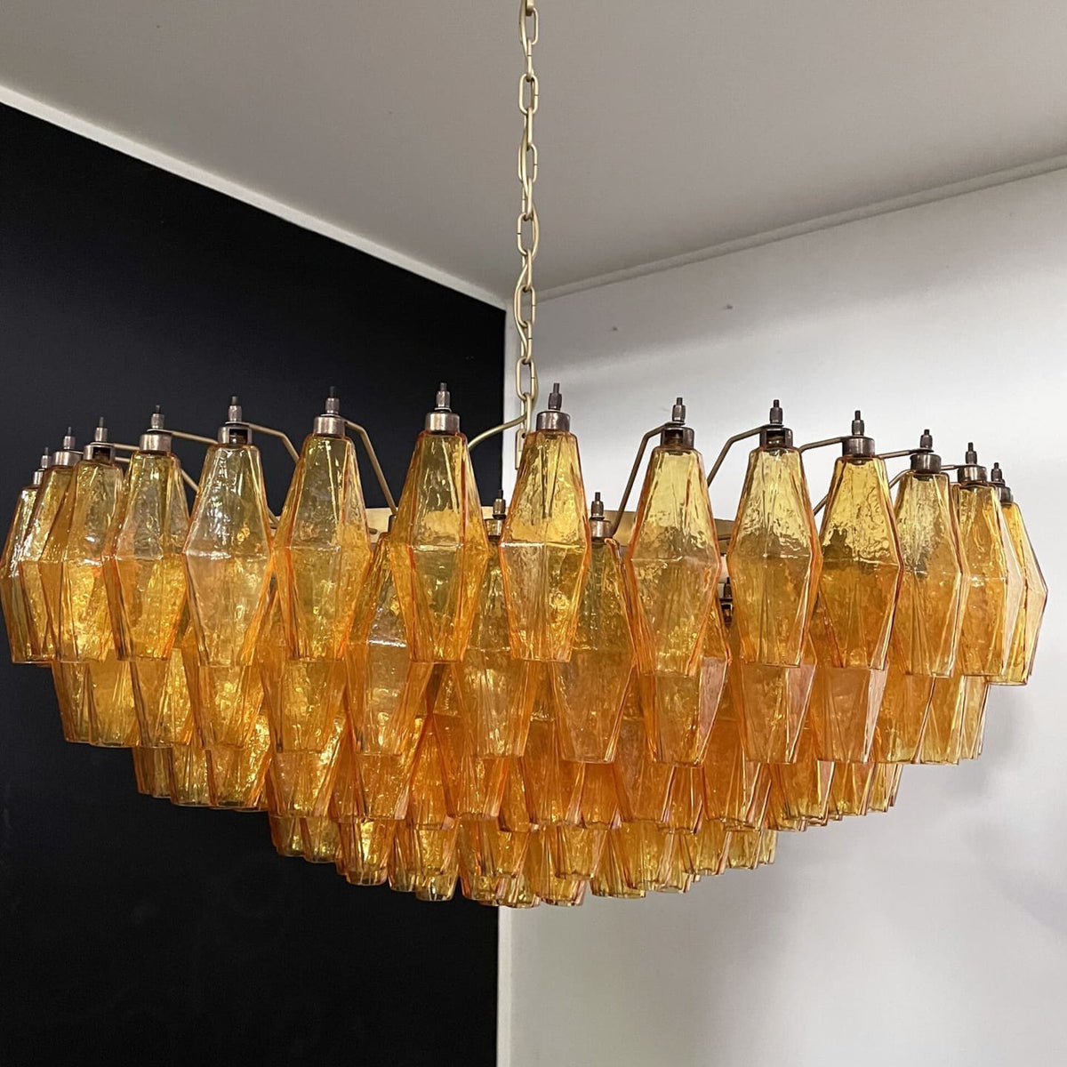 Murano Chandelier – Poliedri – 185 glass