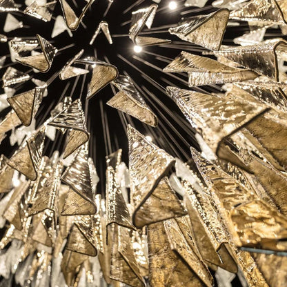 Galaxy Breeze Meteor Shower Crystal Spiral Chandelier
