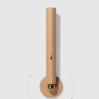 Deniselamp® Minimalistic Wooden Wall Lamp in Nordic Style