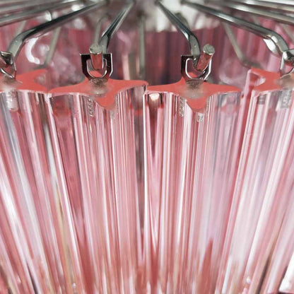 Murano Chandelier – 112 prisms – Pink