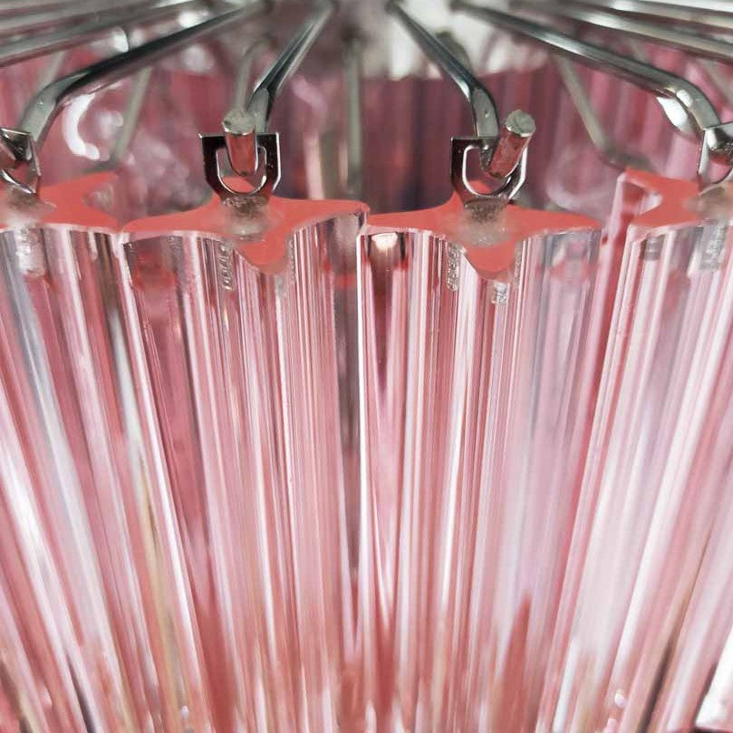Murano Chandelier – 112 prisms – Pink