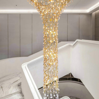Tree Branch Staircase Chandelier