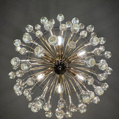 Vintage – Murano chandelier – Teardrop – 68 drops – Clear