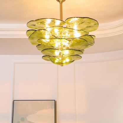 Petals Gold Murano Chandelier
