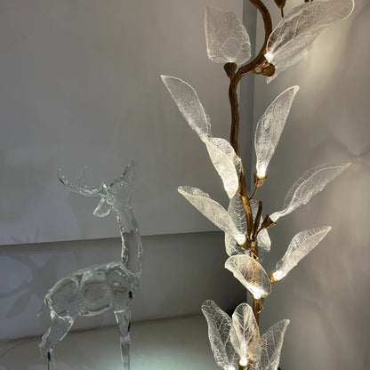 Creative Bionic Resin Leaves Chandelier for Living Room/Dining Room/Staircase